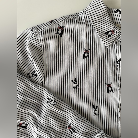 Blouse with french bullgods - Picture 6 of 6